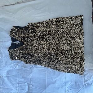 Banana Republic Black and Gold Sequin dress